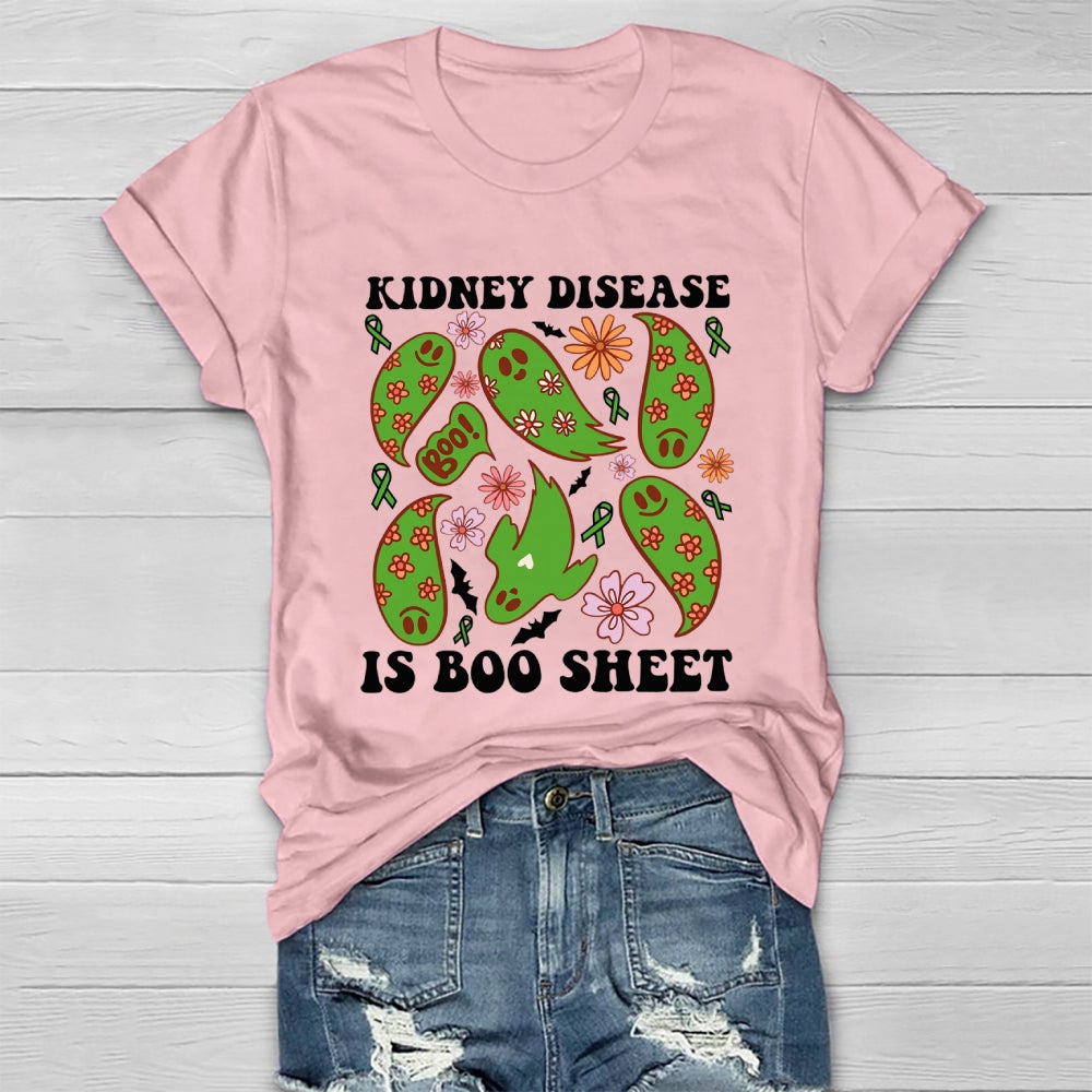Kidney Cancer Is Boo Sheet Halloween T-shirt