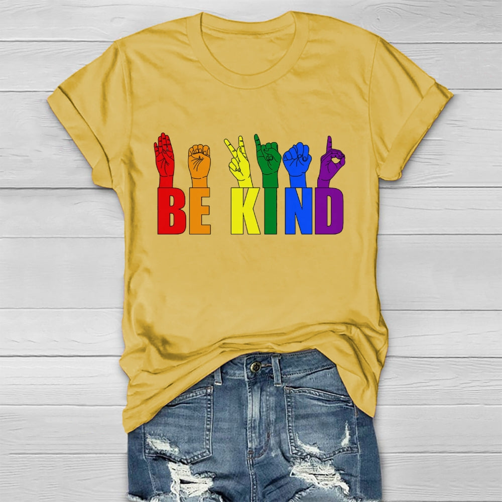 Be Kind Colorful Gestures T-shirt