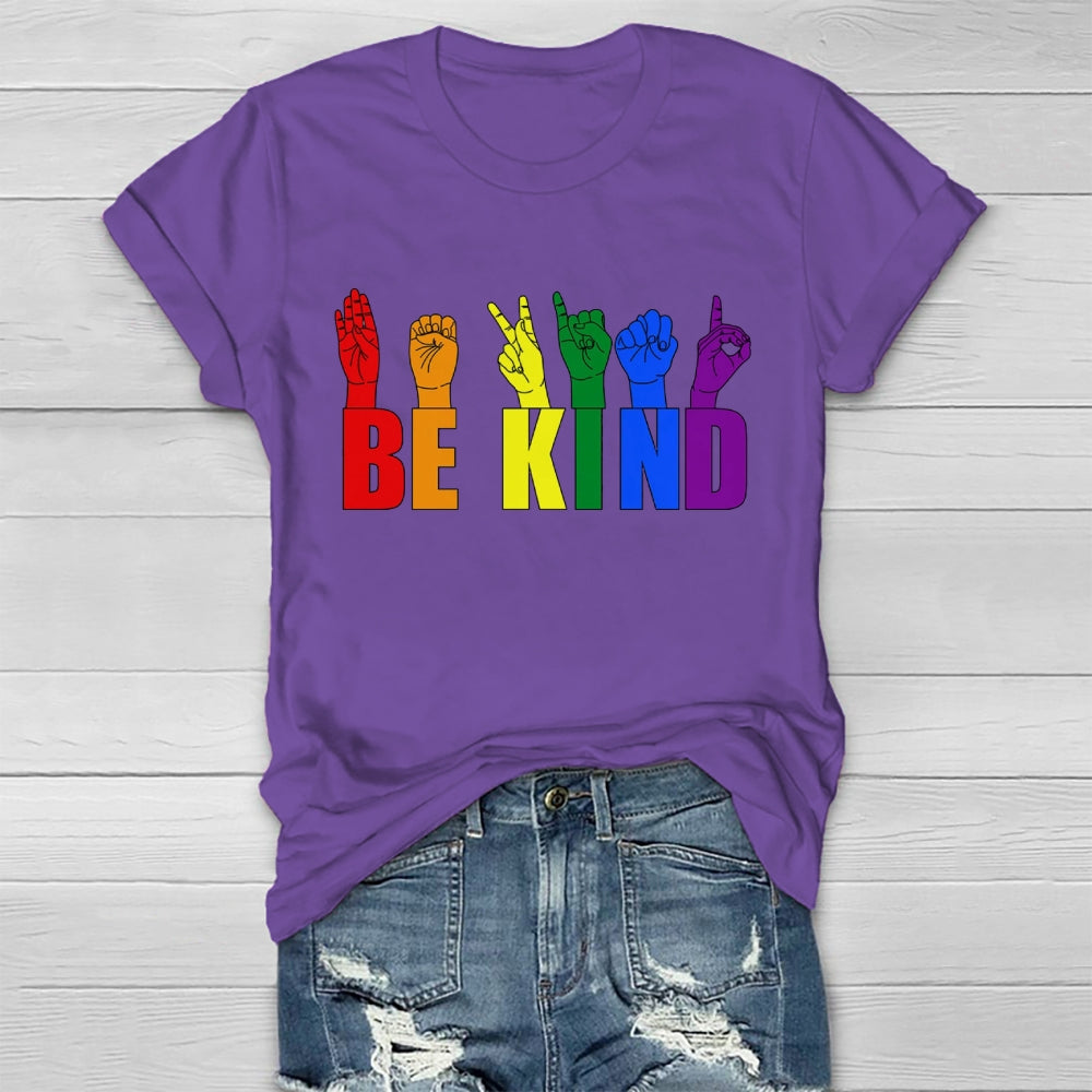 Be Kind Colorful Gestures T-shirt