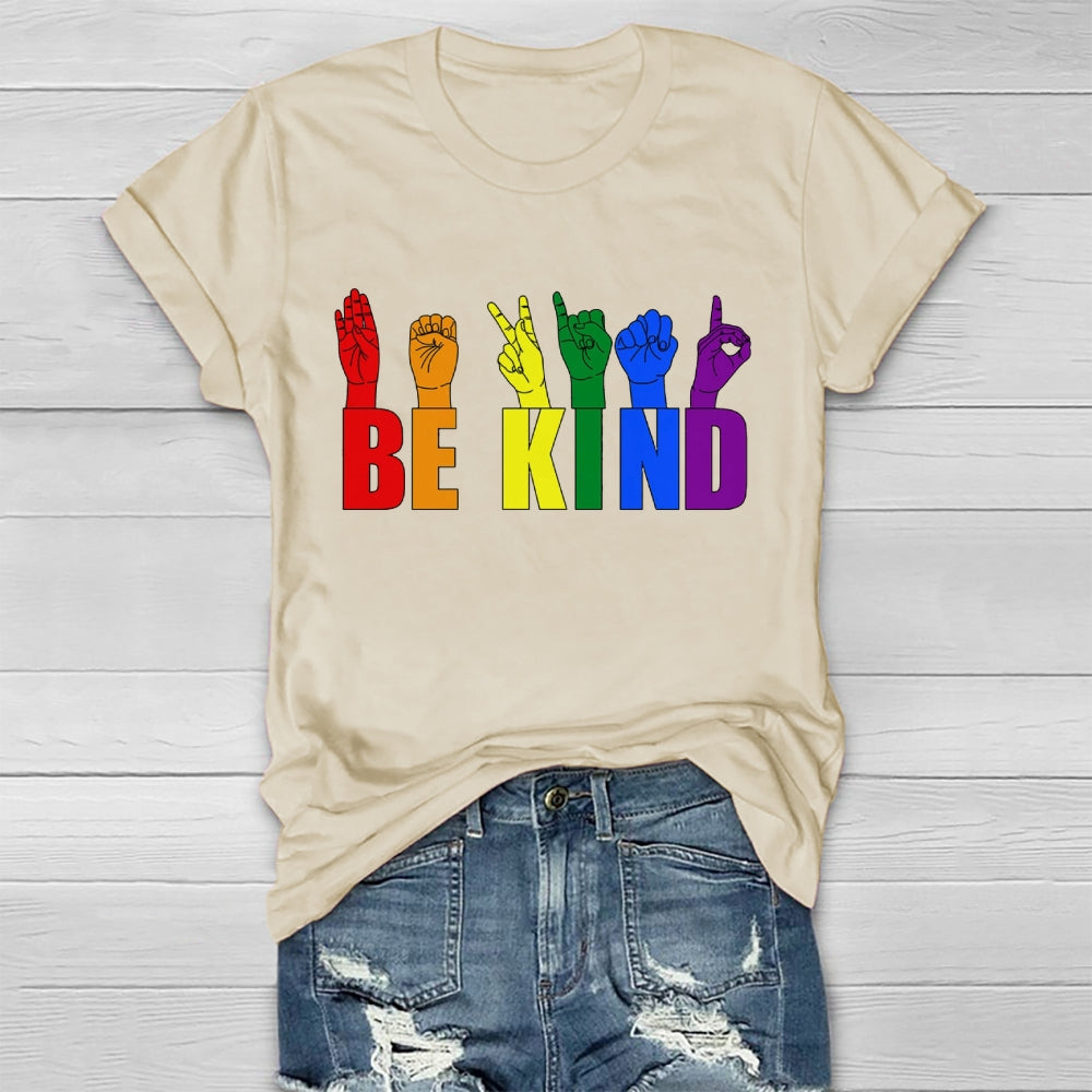 Be Kind Colorful Gestures T-shirt