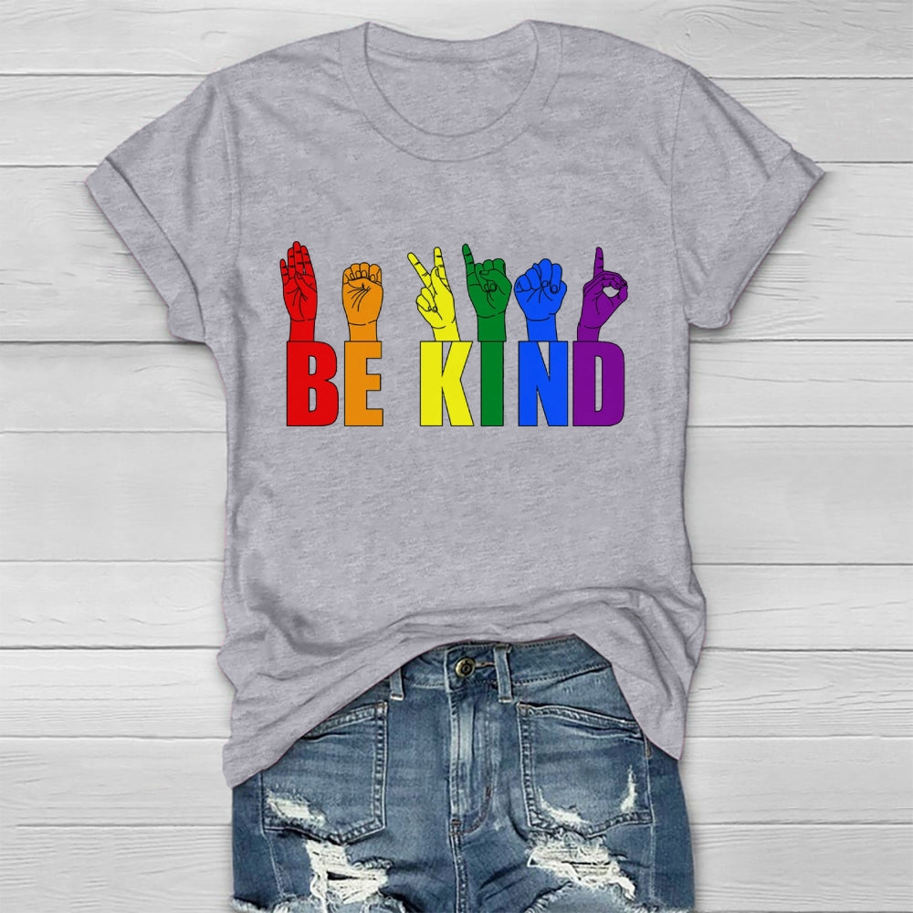 Be Kind Colorful Gestures T-shirt