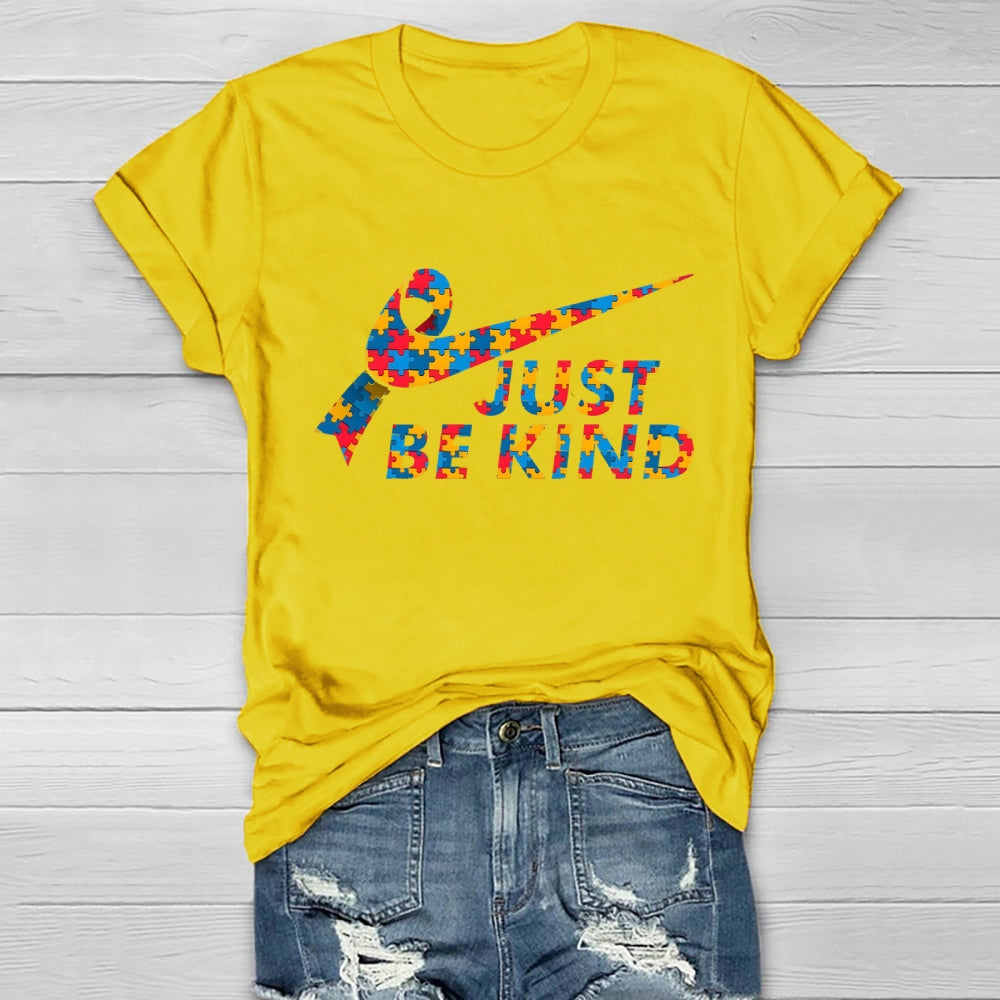 Just Be Kind Color Puzzle T-shirt