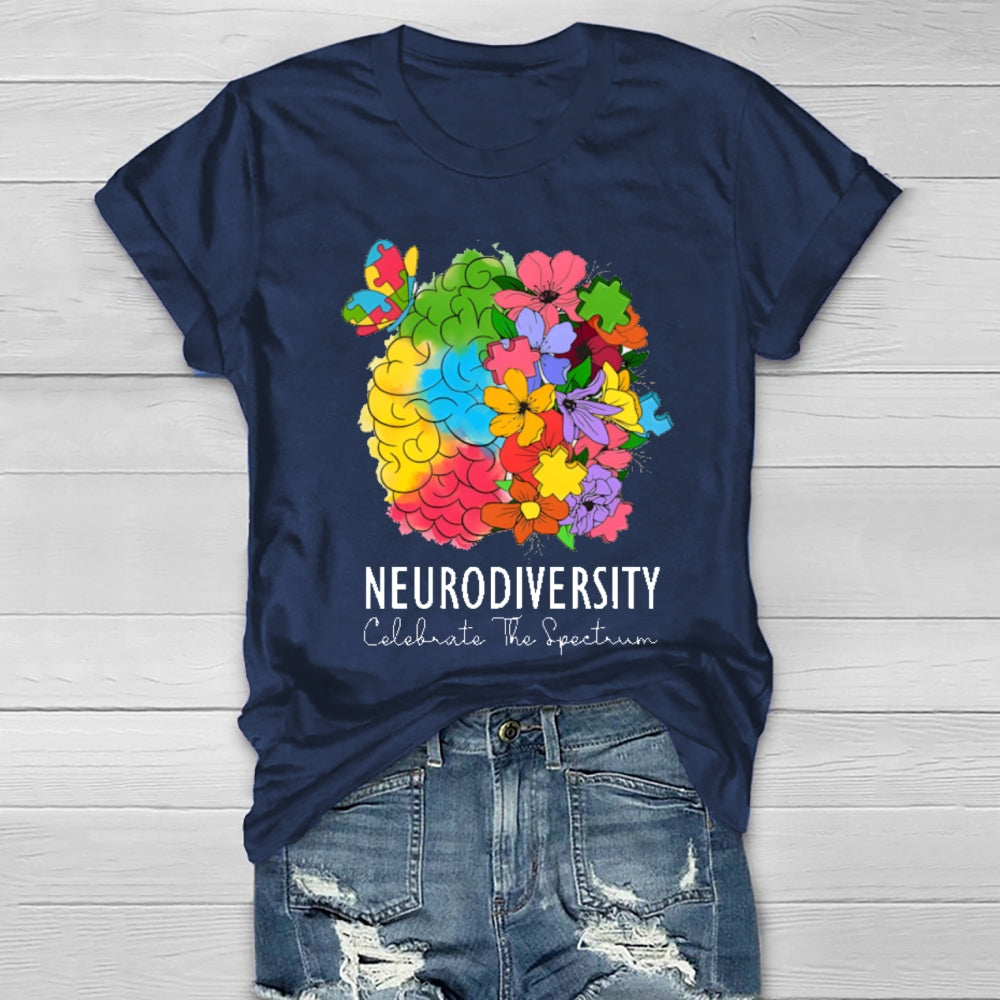 Neurodiversity Celebrate The Spectrum T-shirt