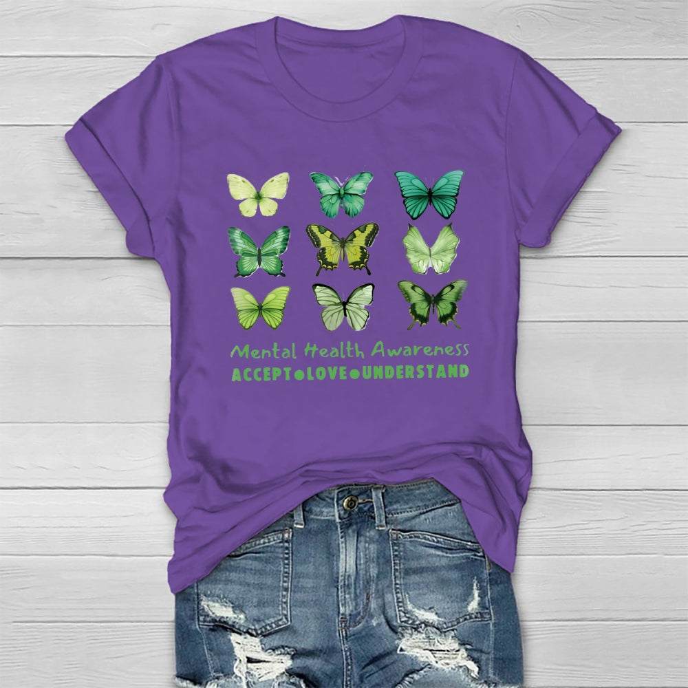 Mental Health Matters Accept Love Understand T-Shirt