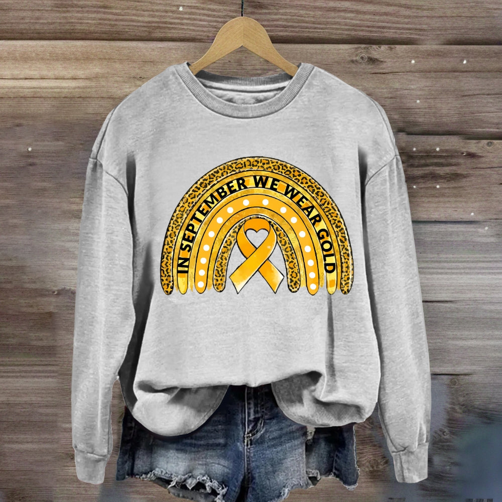 In September We Wear Gold Yellow Ribbon Sweatshirt