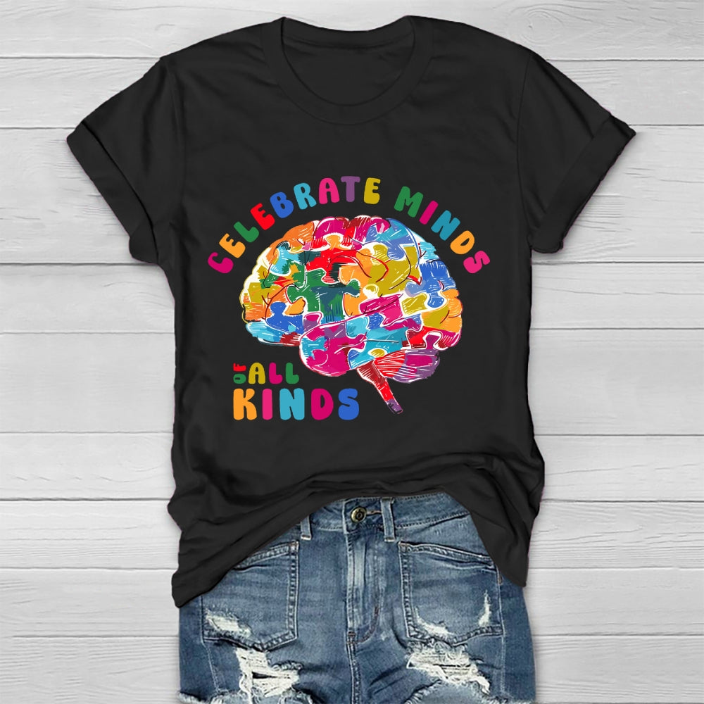 Celebrate Minds Of All Kinds Healthwear T-shirt