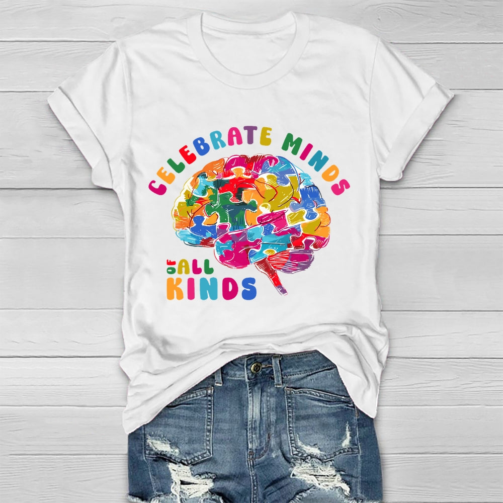 Celebrate Minds Of All Kinds Healthwear T-shirt