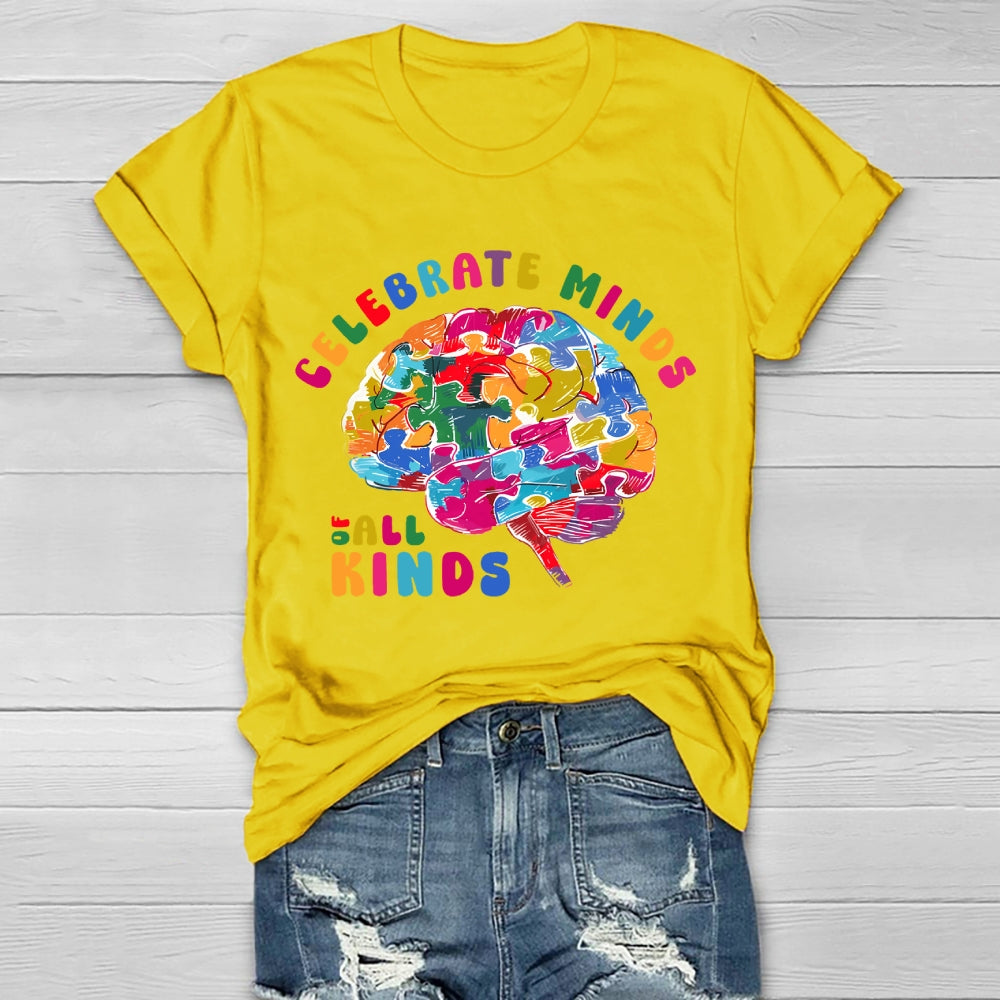 Celebrate Minds Of All Kinds Healthwear T-shirt