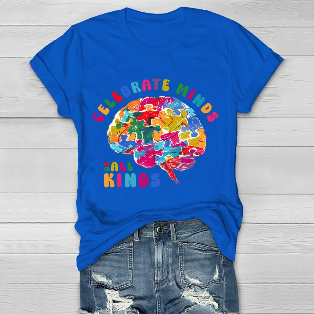 Celebrate Minds Of All Kinds Healthwear T-shirt