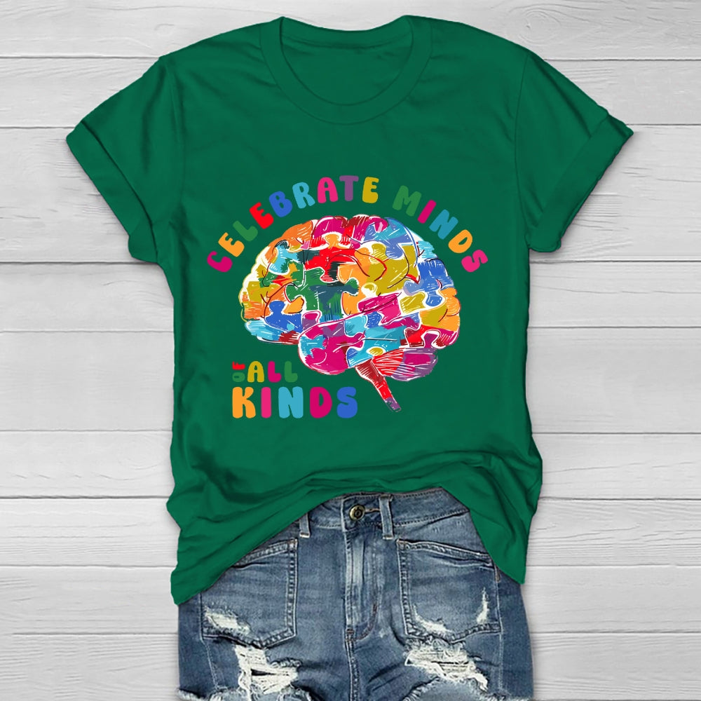Celebrate Minds Of All Kinds Healthwear T-shirt