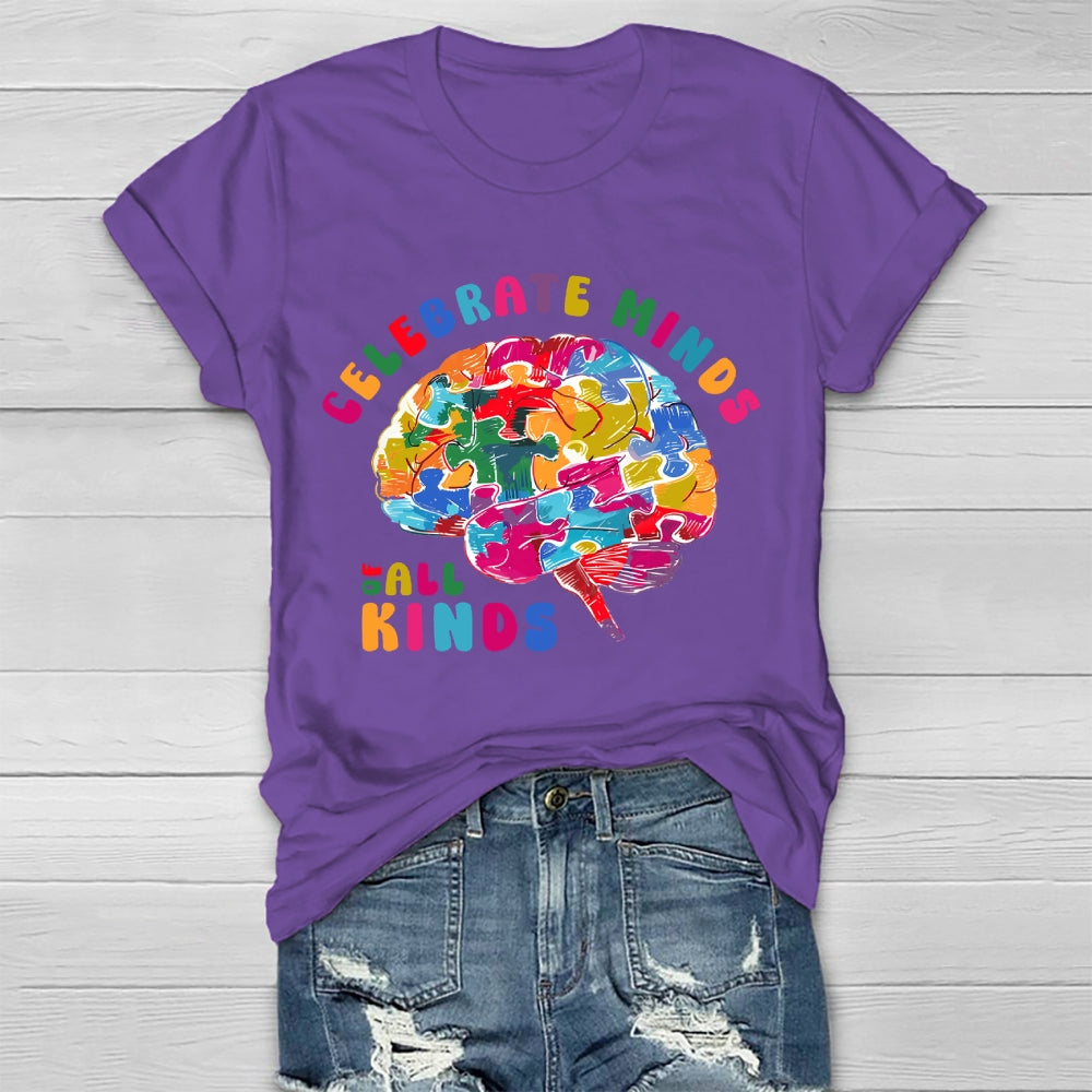 Celebrate Minds Of All Kinds Healthwear T-shirt