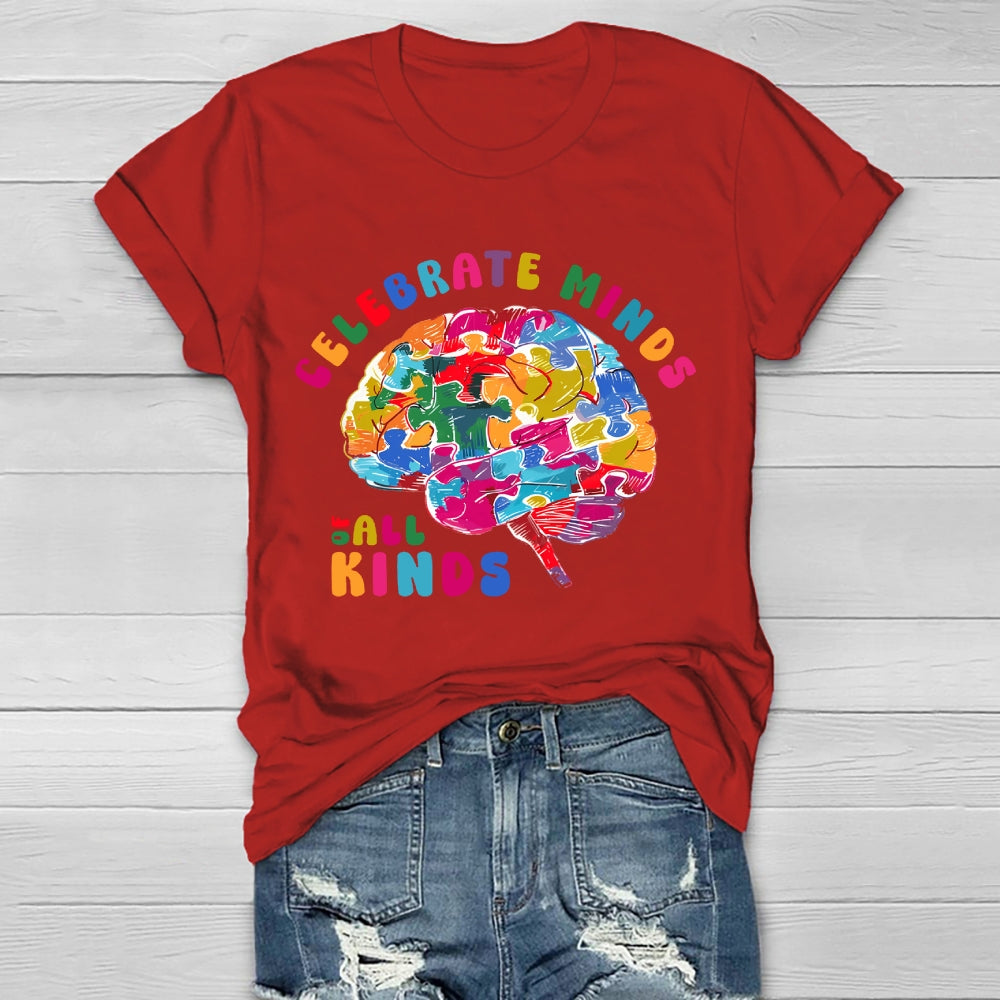 Celebrate Minds Of All Kinds Healthwear T-shirt
