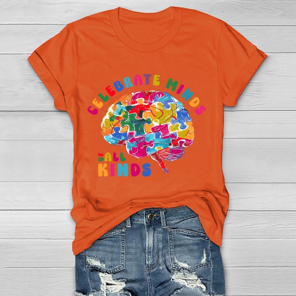 Celebrate Minds Of All Kinds Healthwear T-shirt