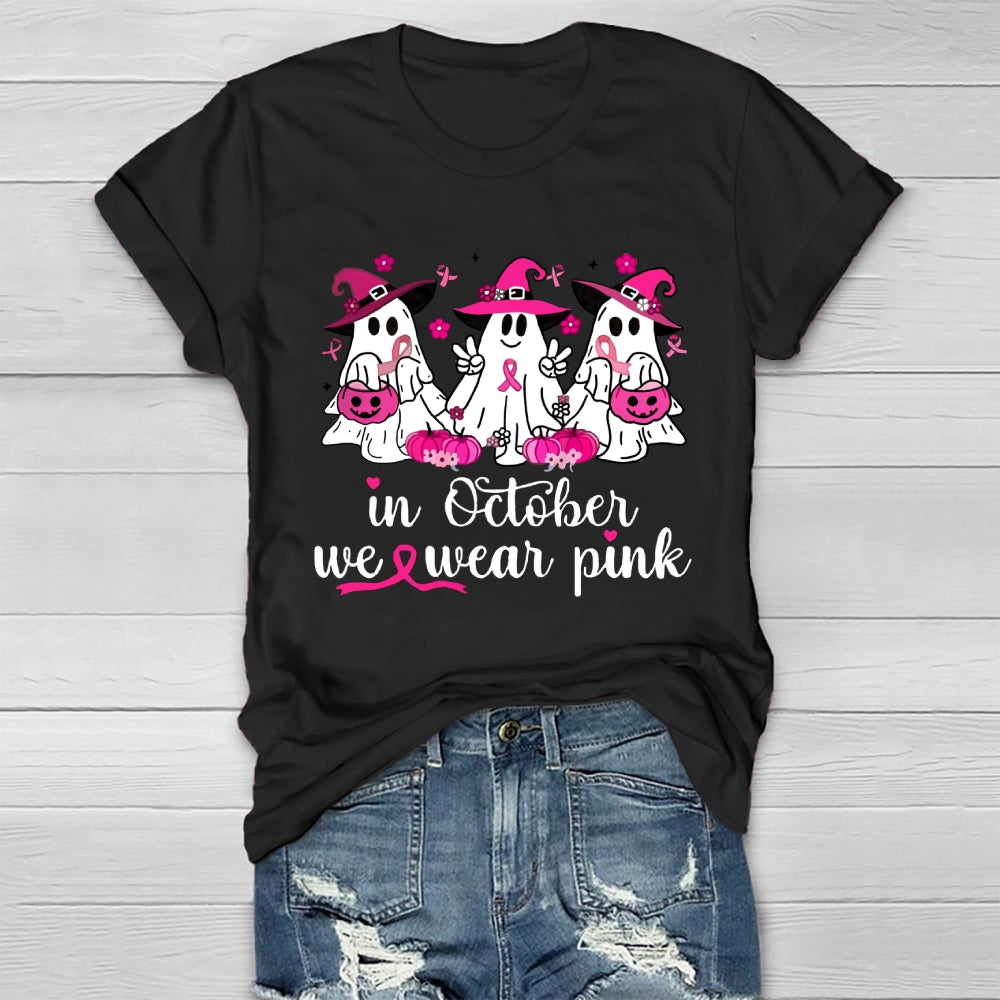 In October We Wear Pink Healthwear T-shirt