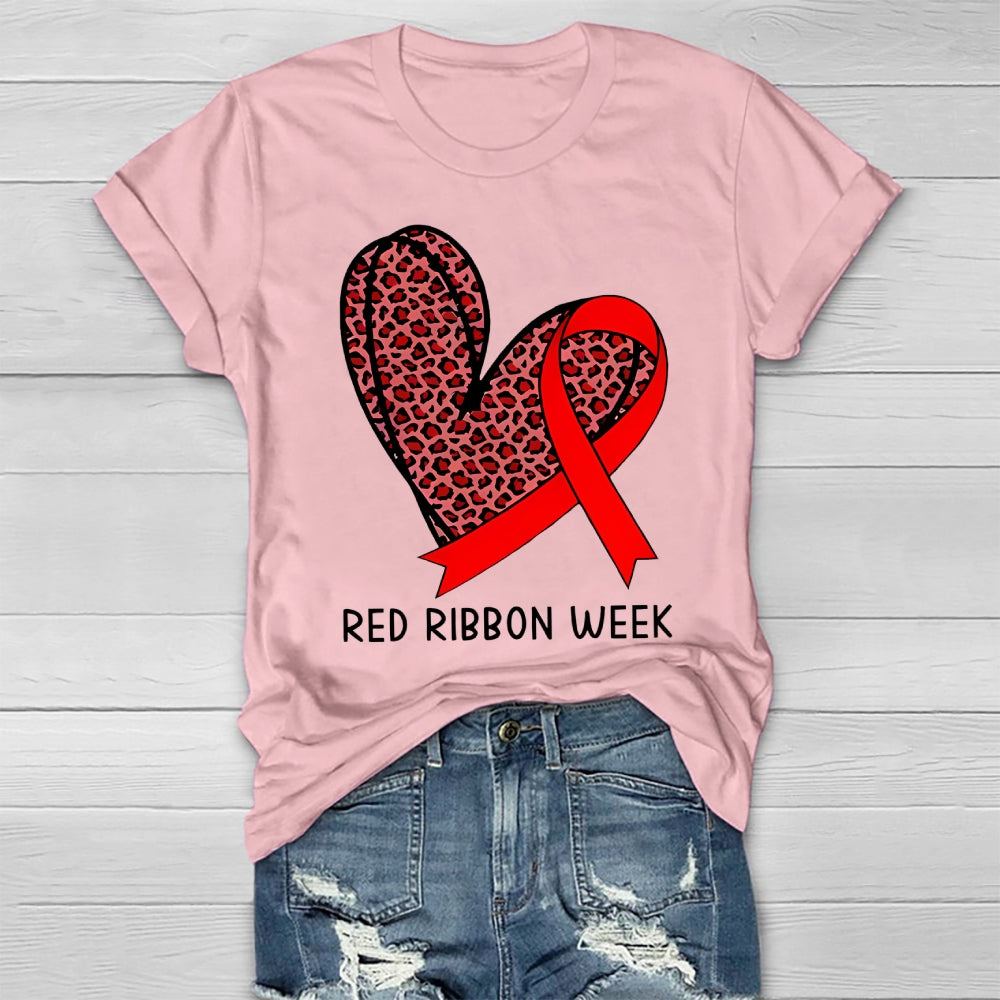 Red Ribbon Week Healthwear T-shirt