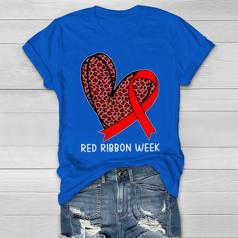 Red Ribbon Week Healthwear T-shirt