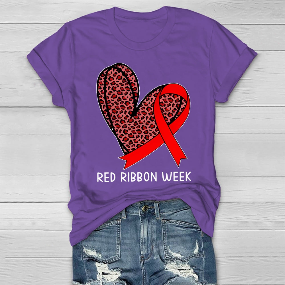 Red Ribbon Week Healthwear T-shirt