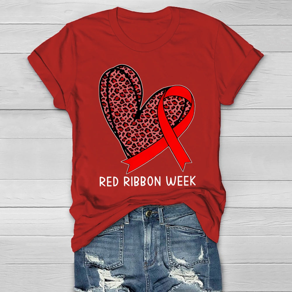 Red Ribbon Week Healthwear T-shirt