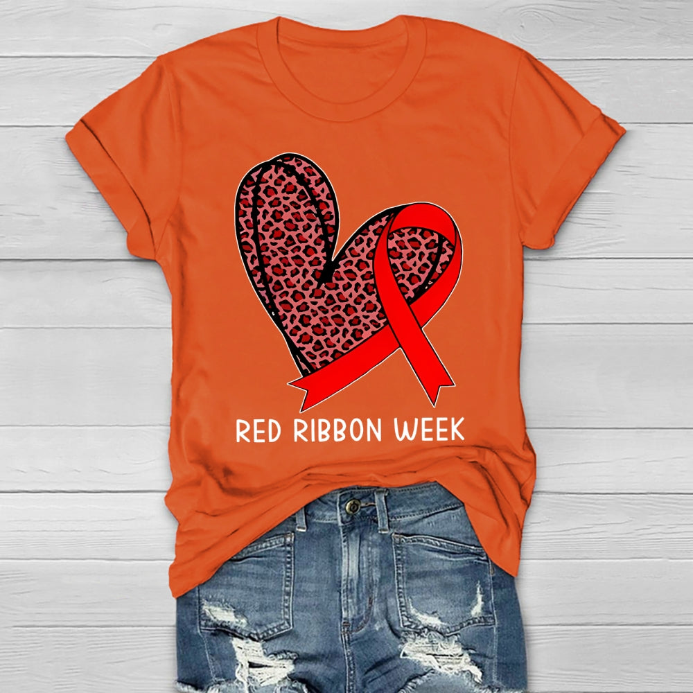 Red Ribbon Week Healthwear T-shirt