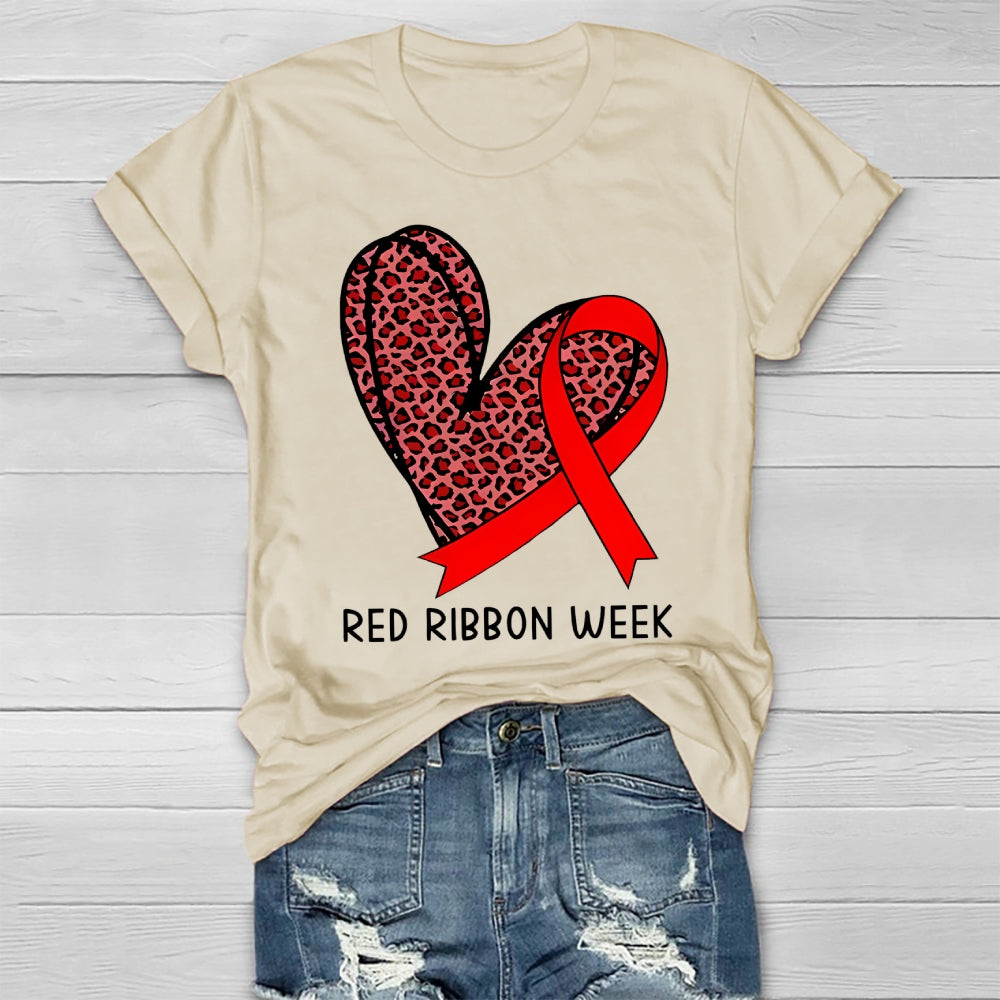 Red Ribbon Week Healthwear T-shirt