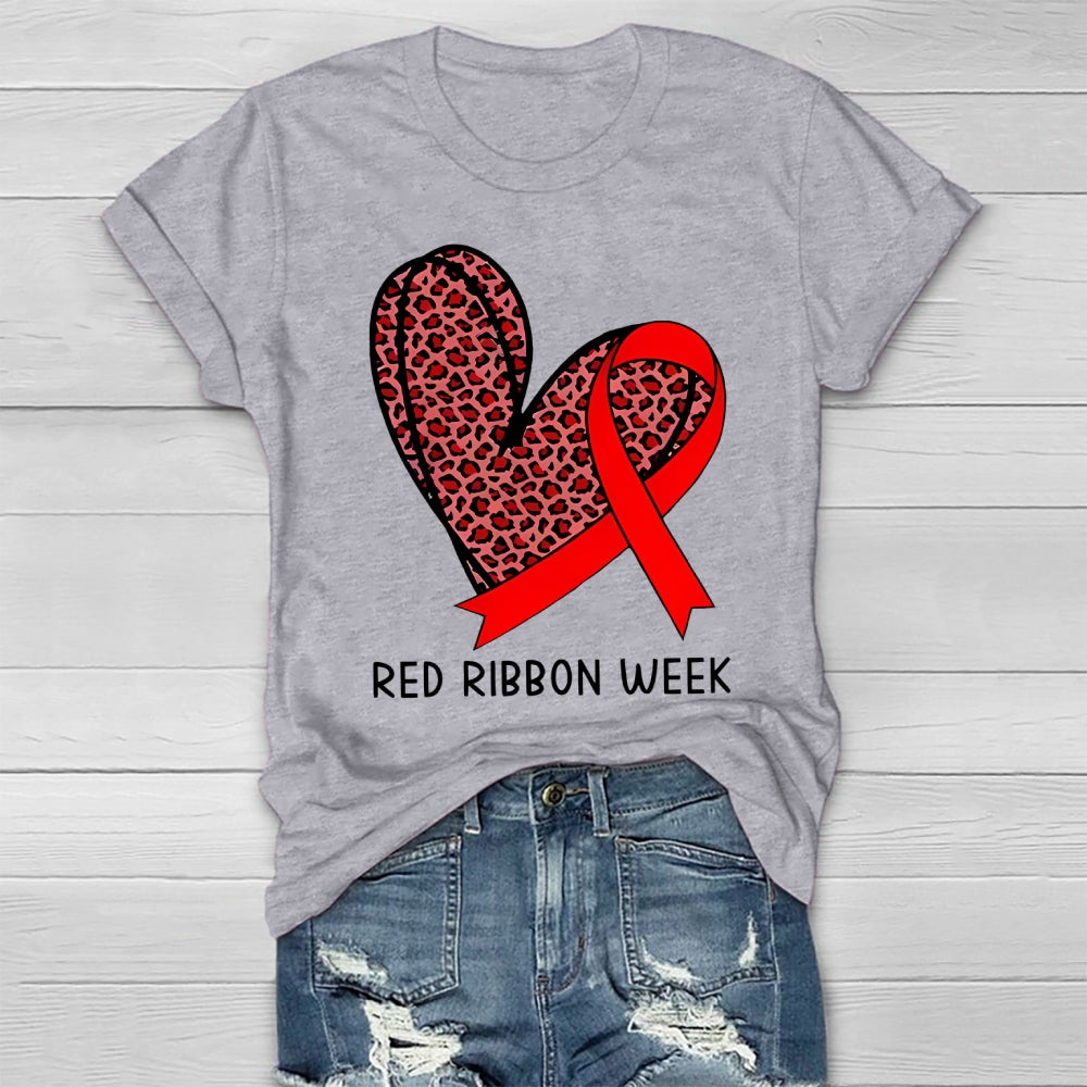 Red Ribbon Week Healthwear T-shirt
