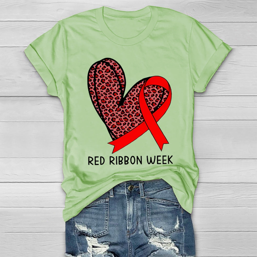 Red Ribbon Week Healthwear T-shirt