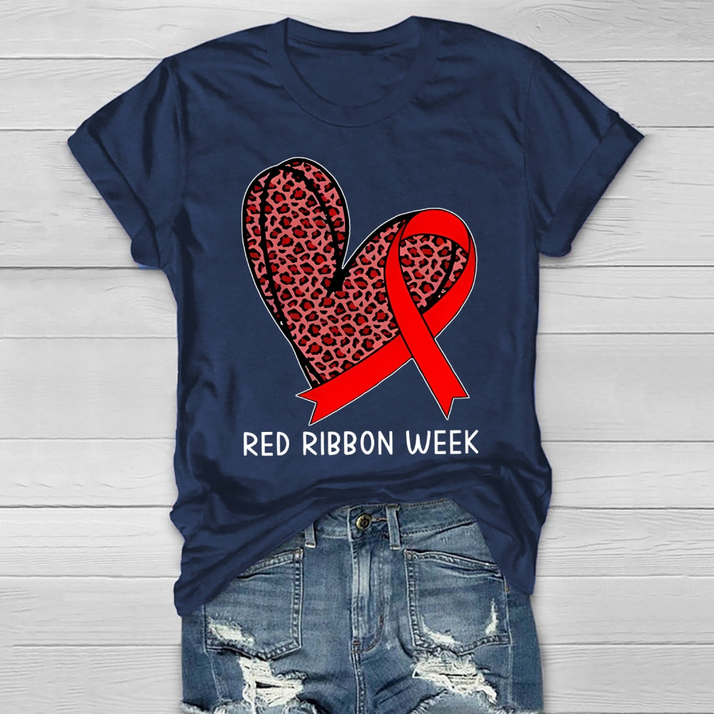 Red Ribbon Week Healthwear T-shirt