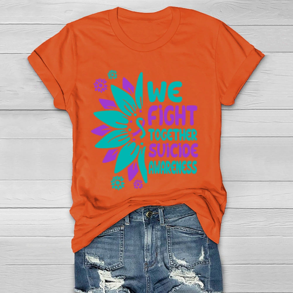 We Fight Together Suicide Awareness Healthwear T-shirt