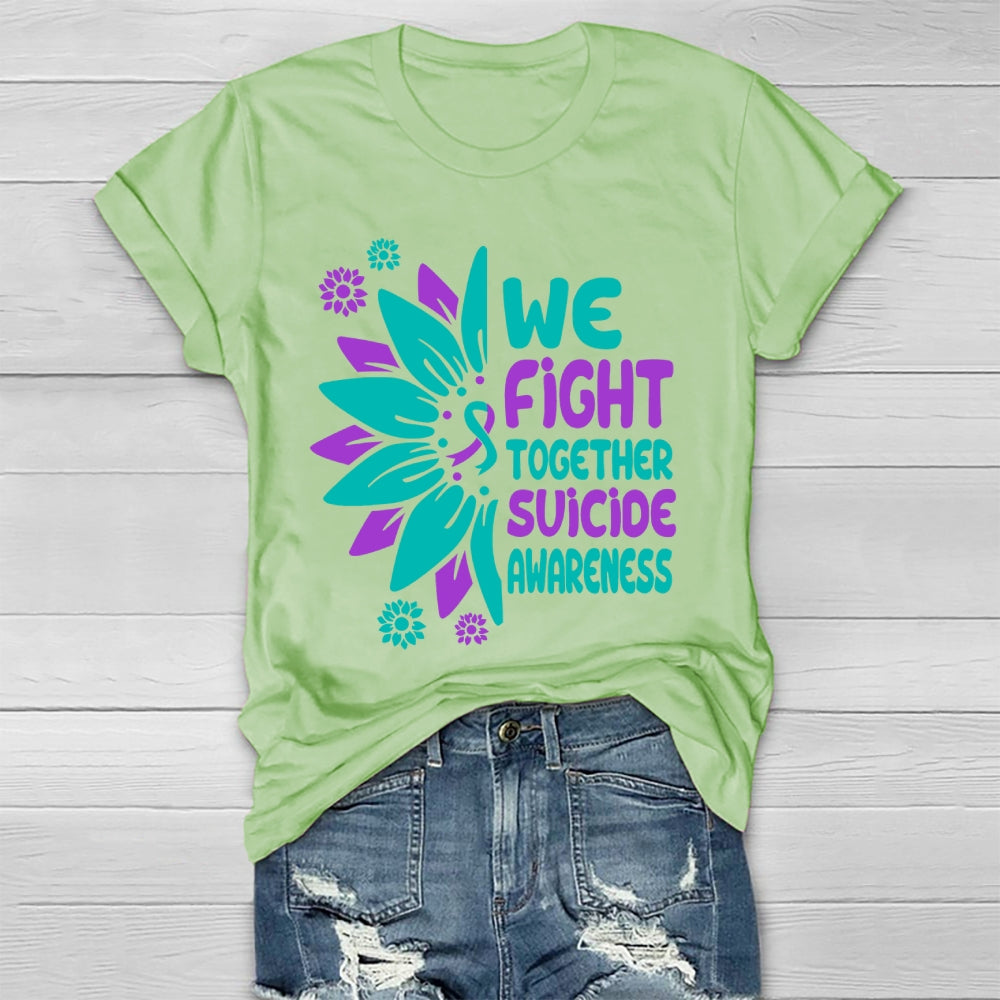 We Fight Together Suicide Awareness Healthwear T-shirt