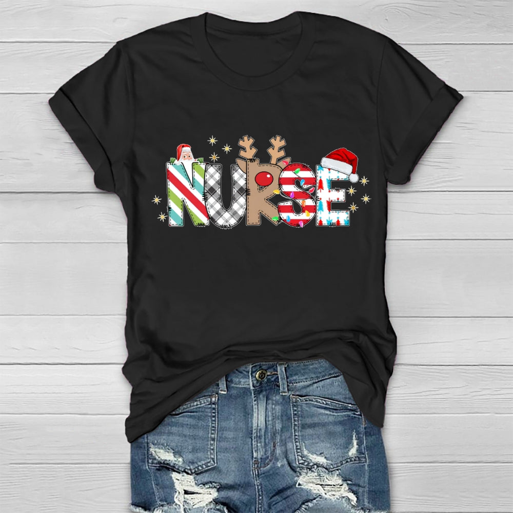 Nurse Santa Claus Healthwear T-shirt
