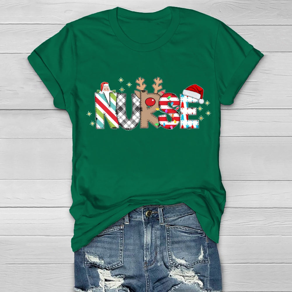 Nurse Santa Claus Healthwear T-shirt