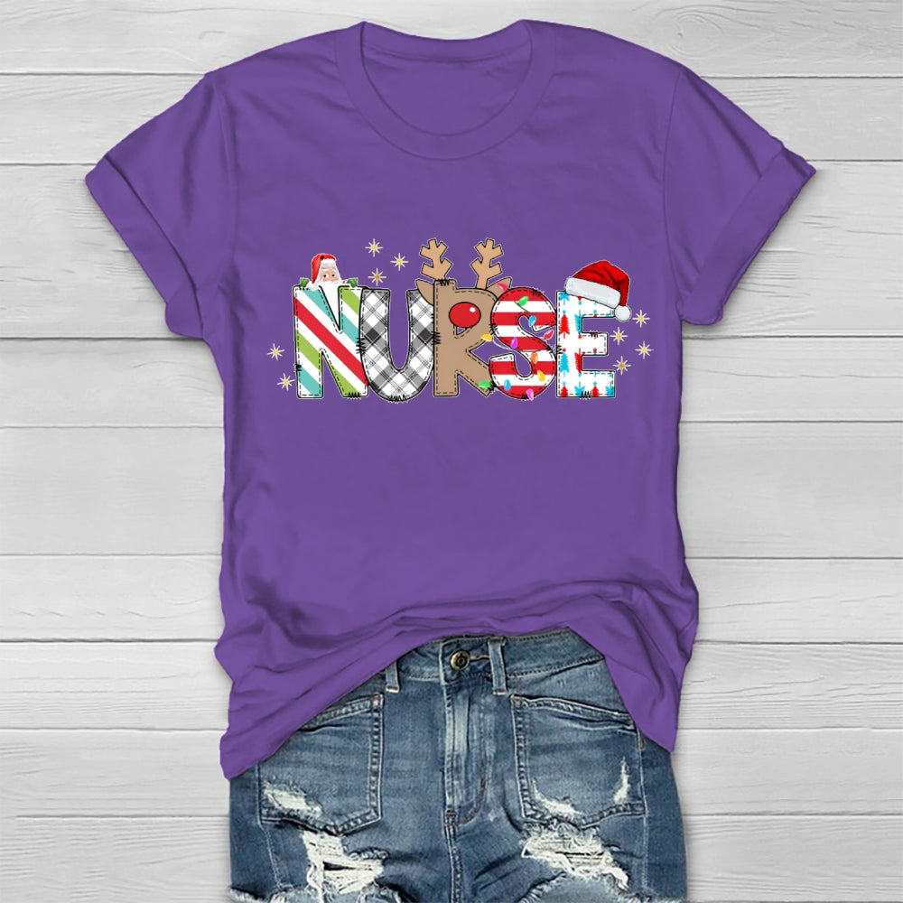 Nurse Santa Claus Healthwear T-shirt