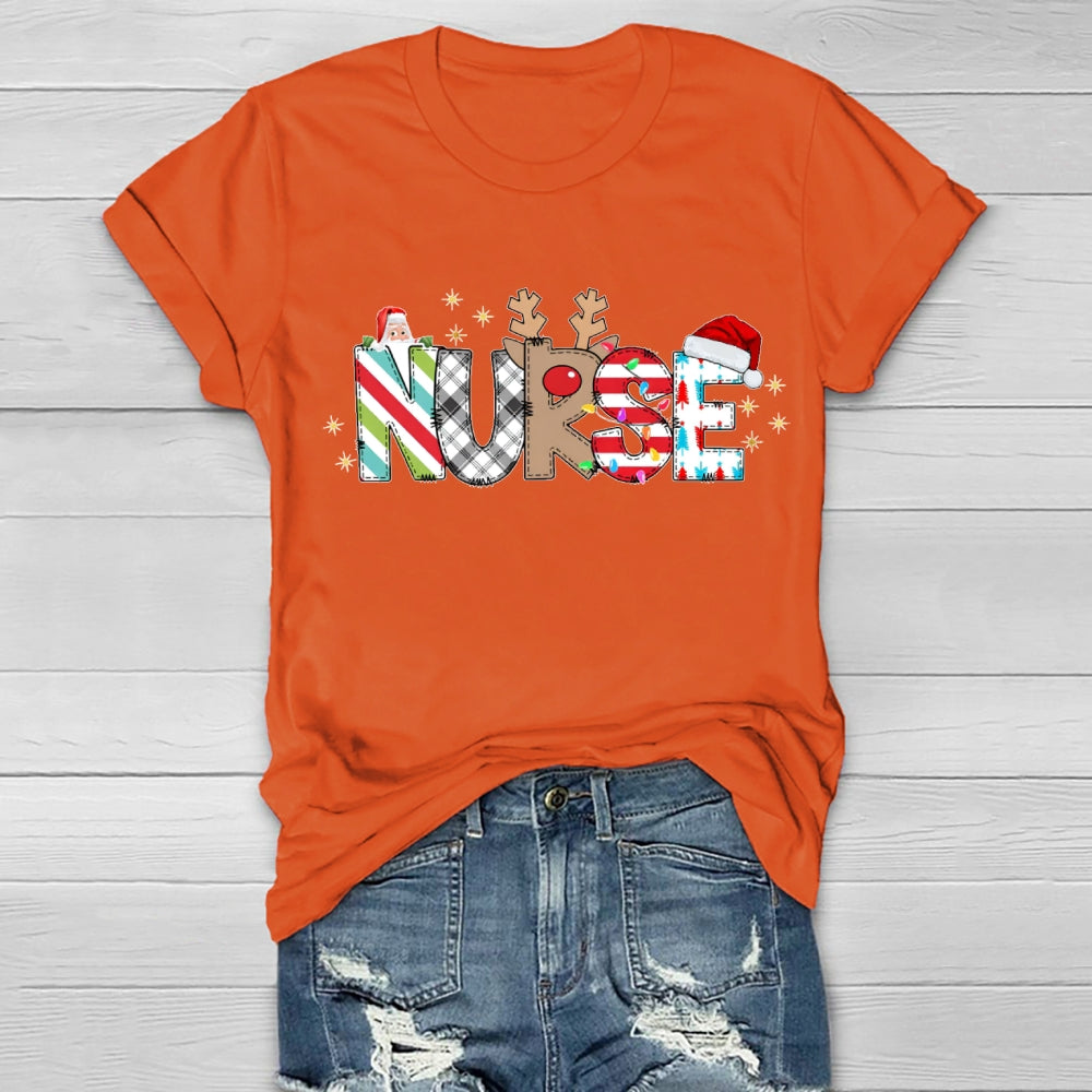 Nurse Santa Claus Healthwear T-shirt