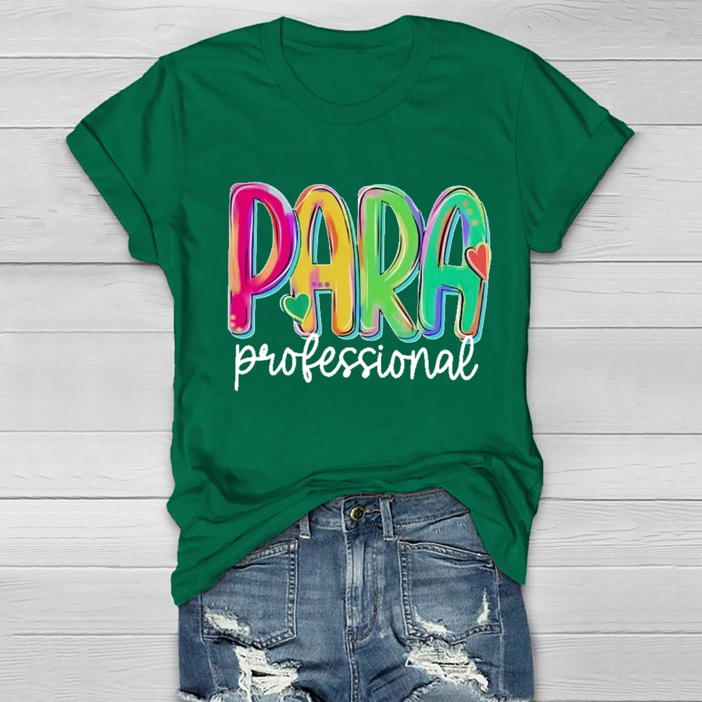 Para Profession Colorful Letter Healthwear T-Shirt