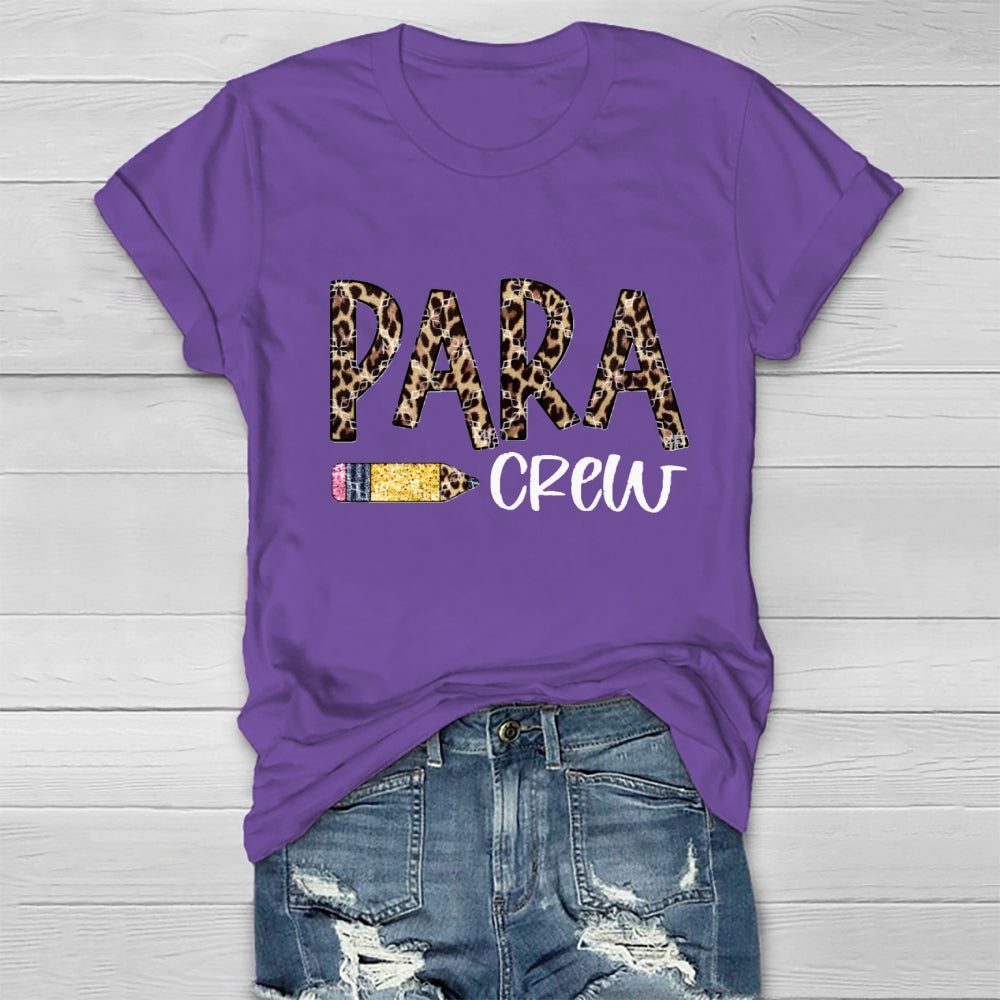 Leopard Para Crew Healthwear T-Shirt