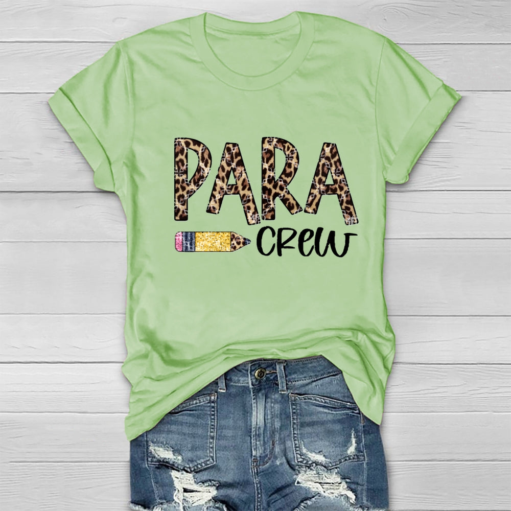 Leopard Para Crew Healthwear T-Shirt