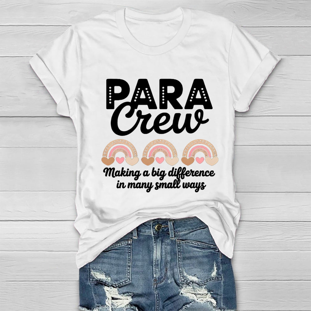 Para Crew Making A Big Difference Healthwear T-Shirt