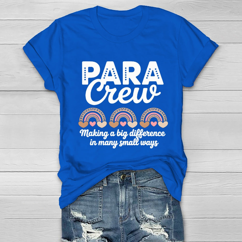 Para Crew Making A Big Difference Healthwear T-Shirt