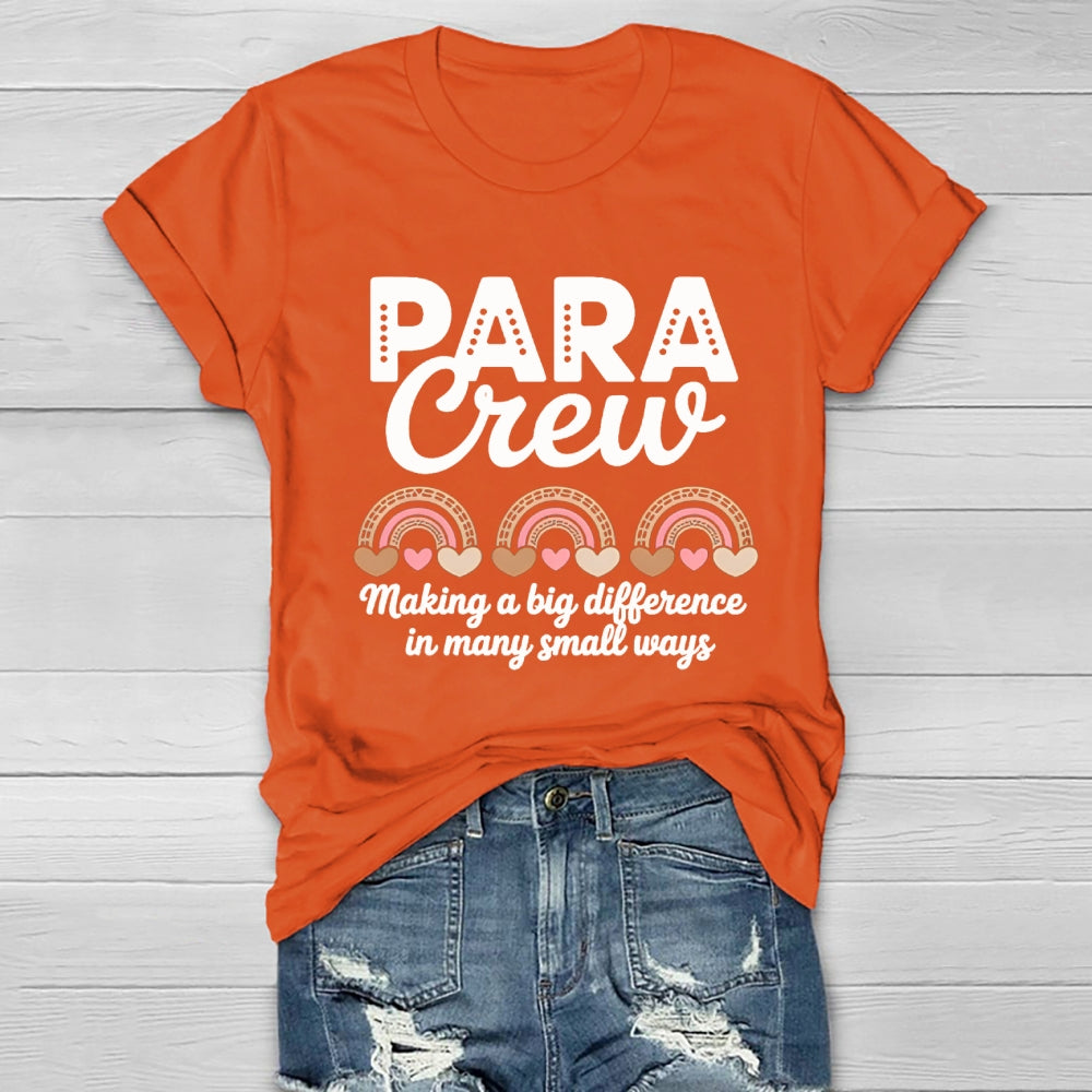 Para Crew Making A Big Difference Healthwear T-Shirt