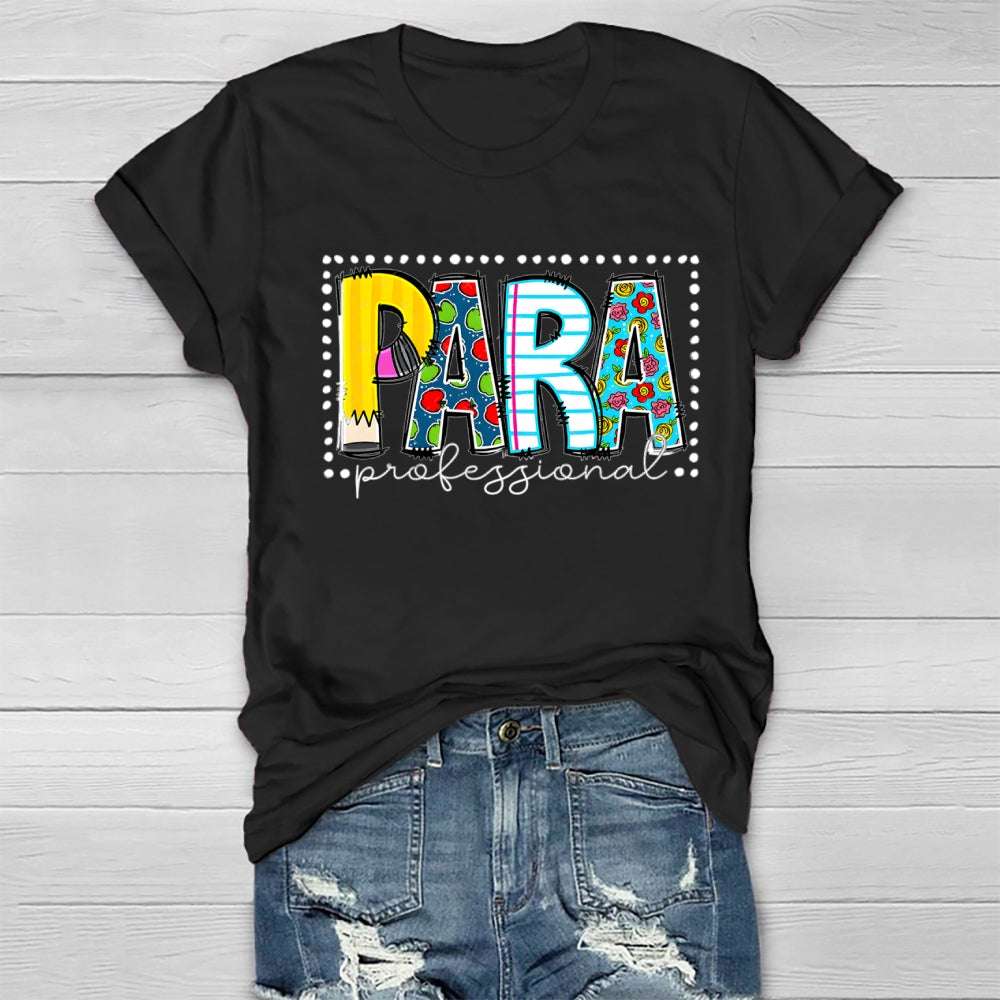 Para Professional Simple Striped Polka Dot Design Healthwear T-Shirt