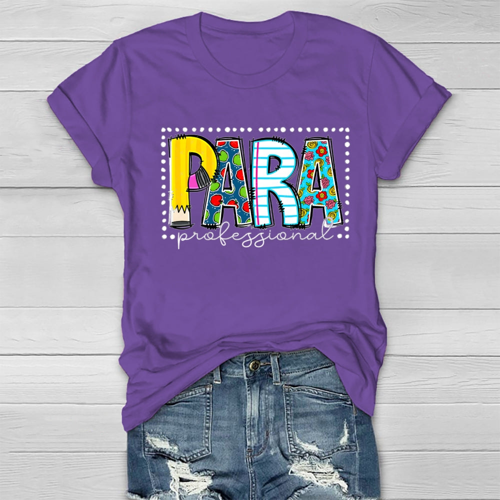 Para Professional Simple Striped Polka Dot Design Healthwear T-Shirt