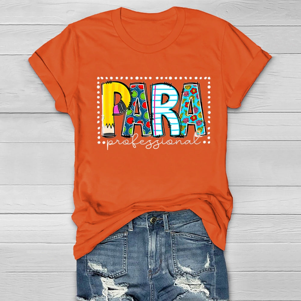 Para Professional Simple Striped Polka Dot Design Healthwear T-Shirt