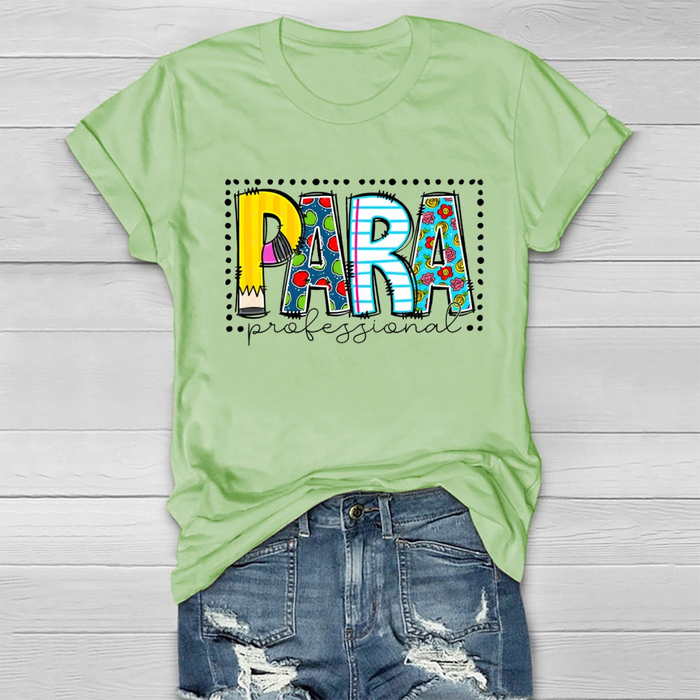 Para Professional Simple Striped Polka Dot Design Healthwear T-Shirt