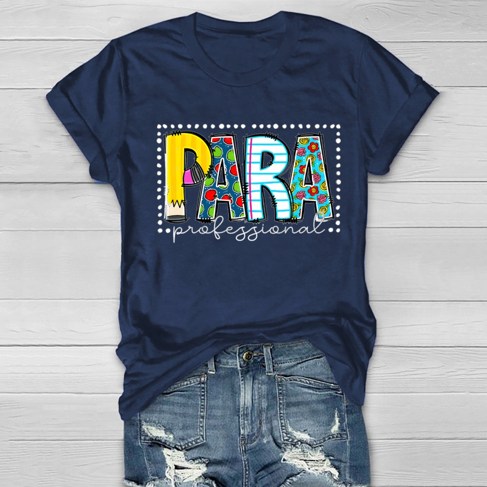 Para Professional Simple Striped Polka Dot Design Healthwear T-Shirt