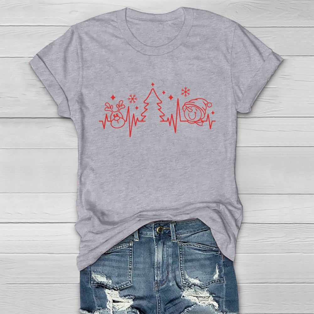 Heart Month Christmas Healthwear T-shirt