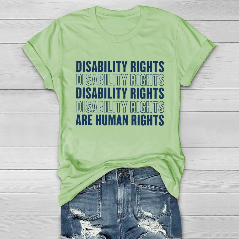 Disability Rights Are Human Rights Disability Awareness Healthwear T-shirt