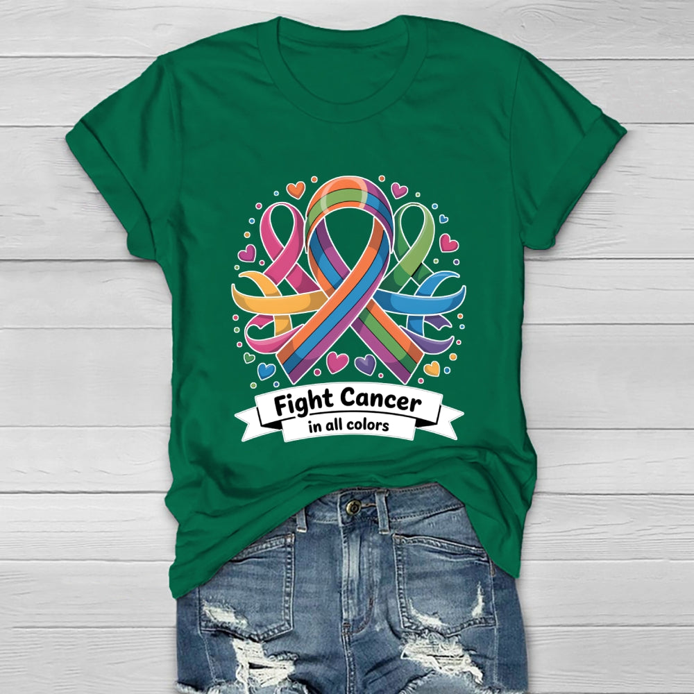 Fight Cancer In All Colors Healthwear T-shirt