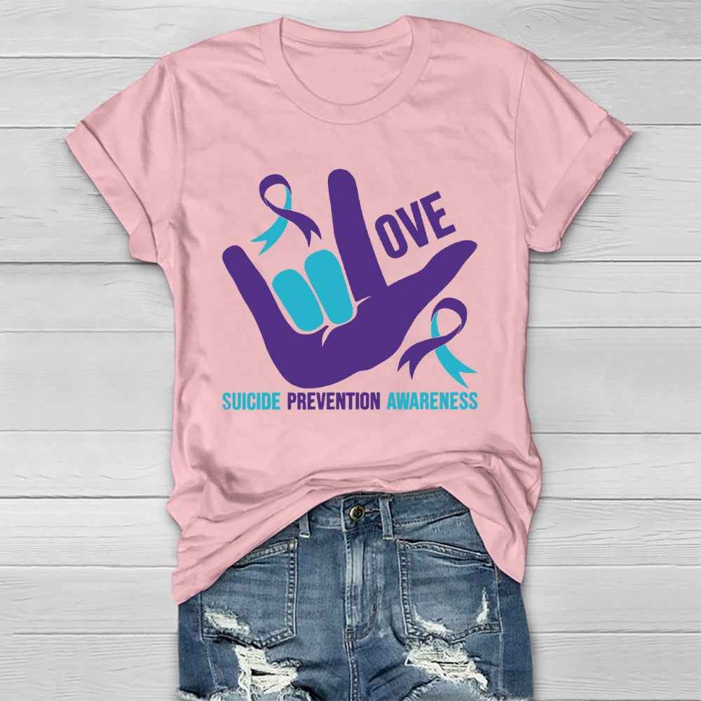 Love Suicide Prevention Awareness Healthwear T-shirt