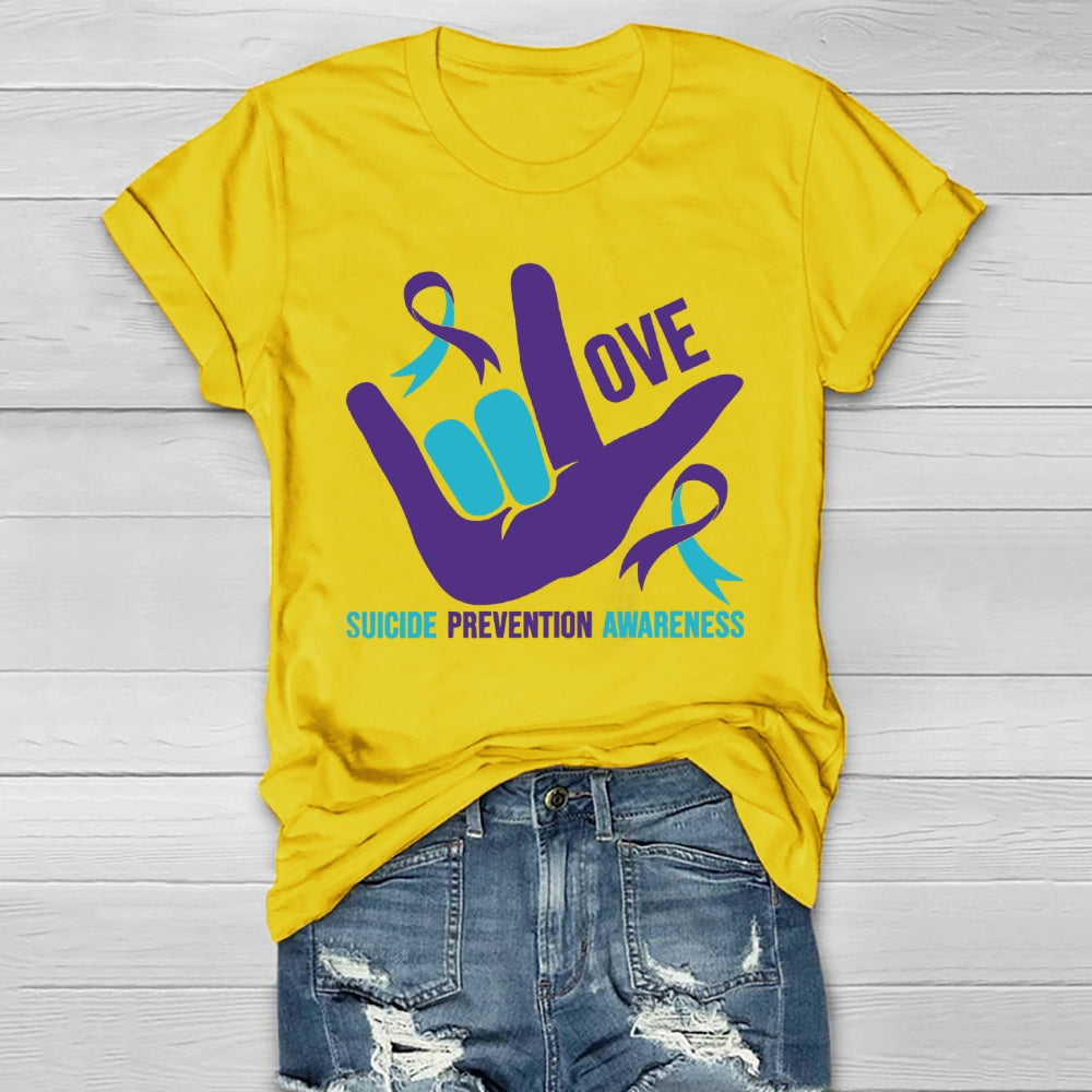 Love Suicide Prevention Awareness Healthwear T-shirt