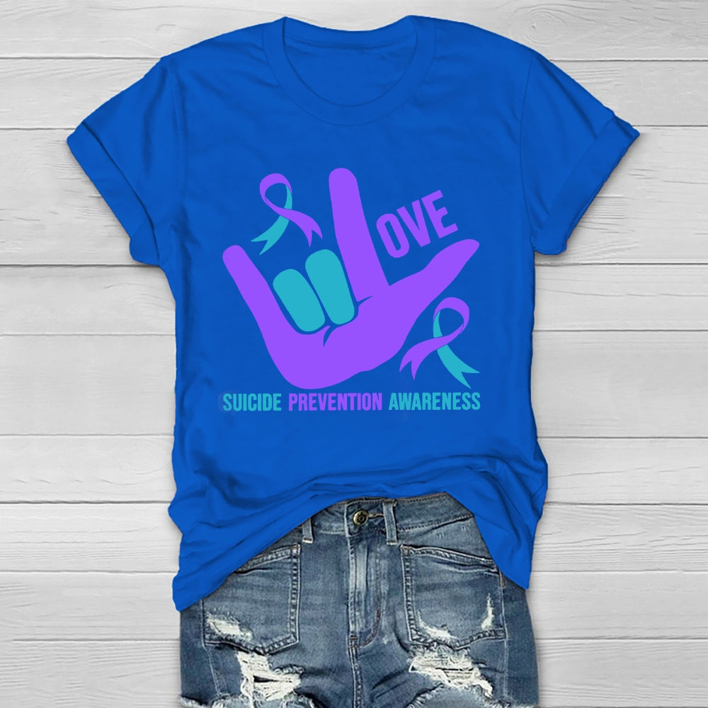 Love Suicide Prevention Awareness Healthwear T-shirt